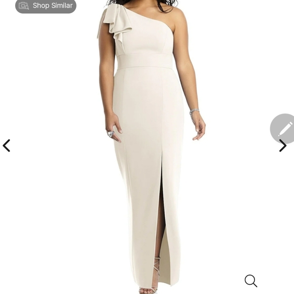 AFTER SIX Bowed One-Shoulder Trumpet Gown - Picture 10 of 10